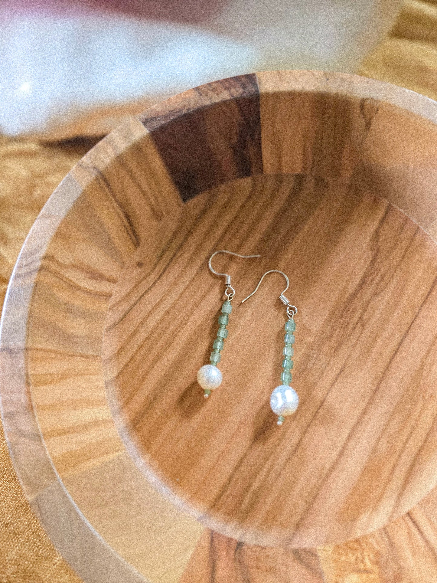Seafoam Pearl Earrings