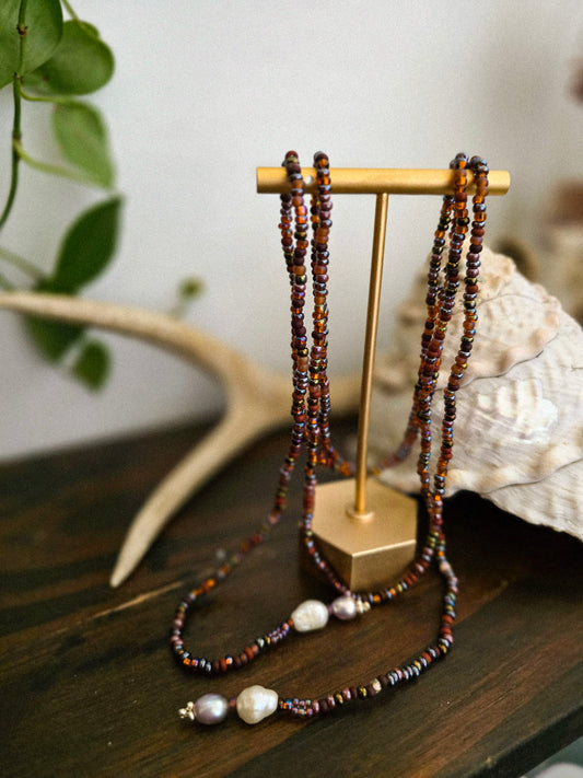 Night Seas Lariat Necklace