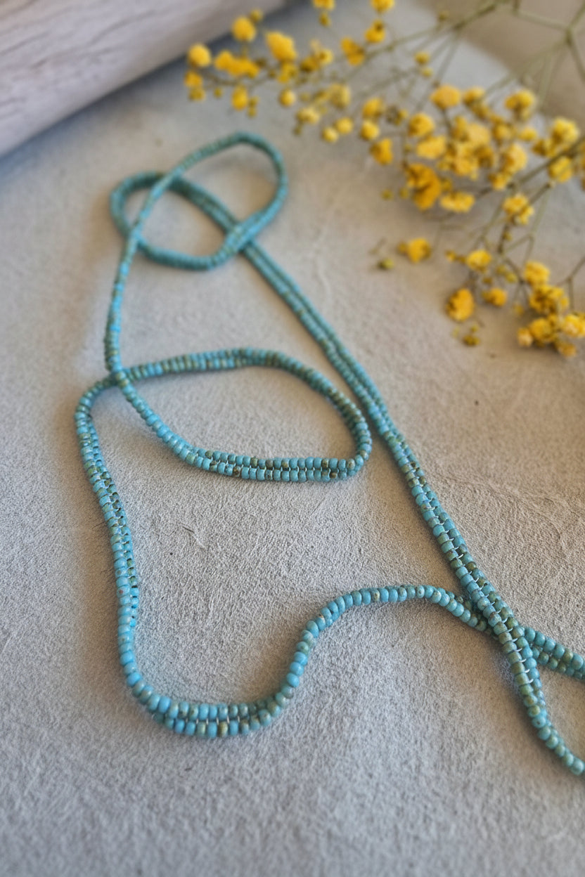Soft Waves Necklace in Turquoise Picasso