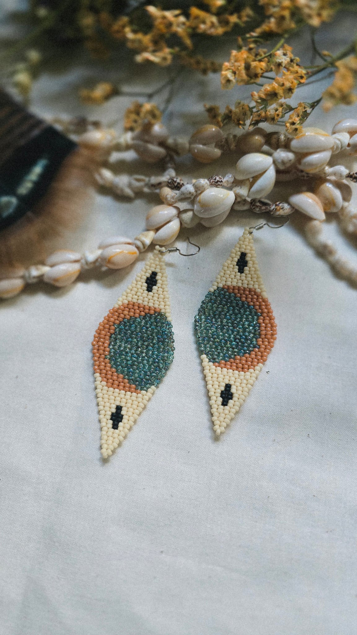 Celestial Charm Beaded Earrings