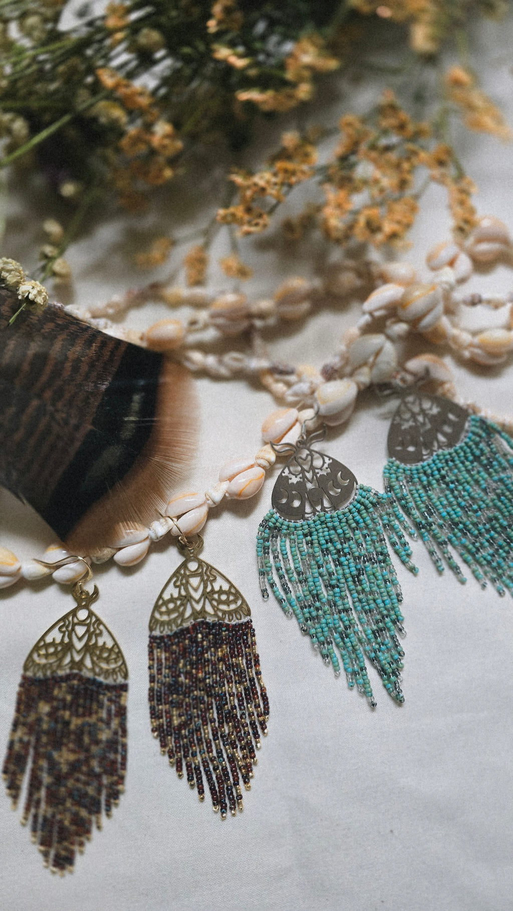 Goddess Glow Beaded Earrings