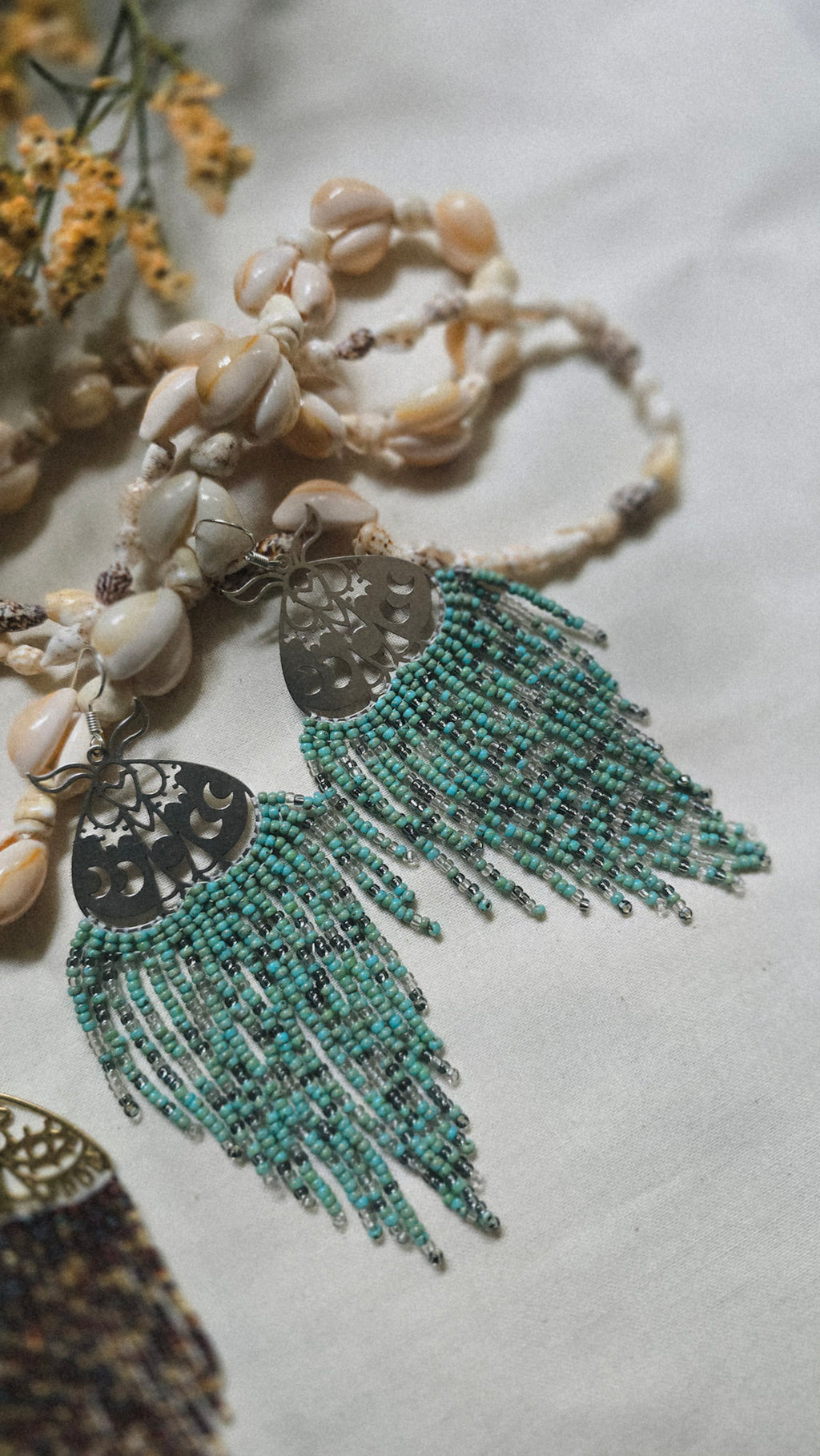 Goddess Glow Beaded Earrings