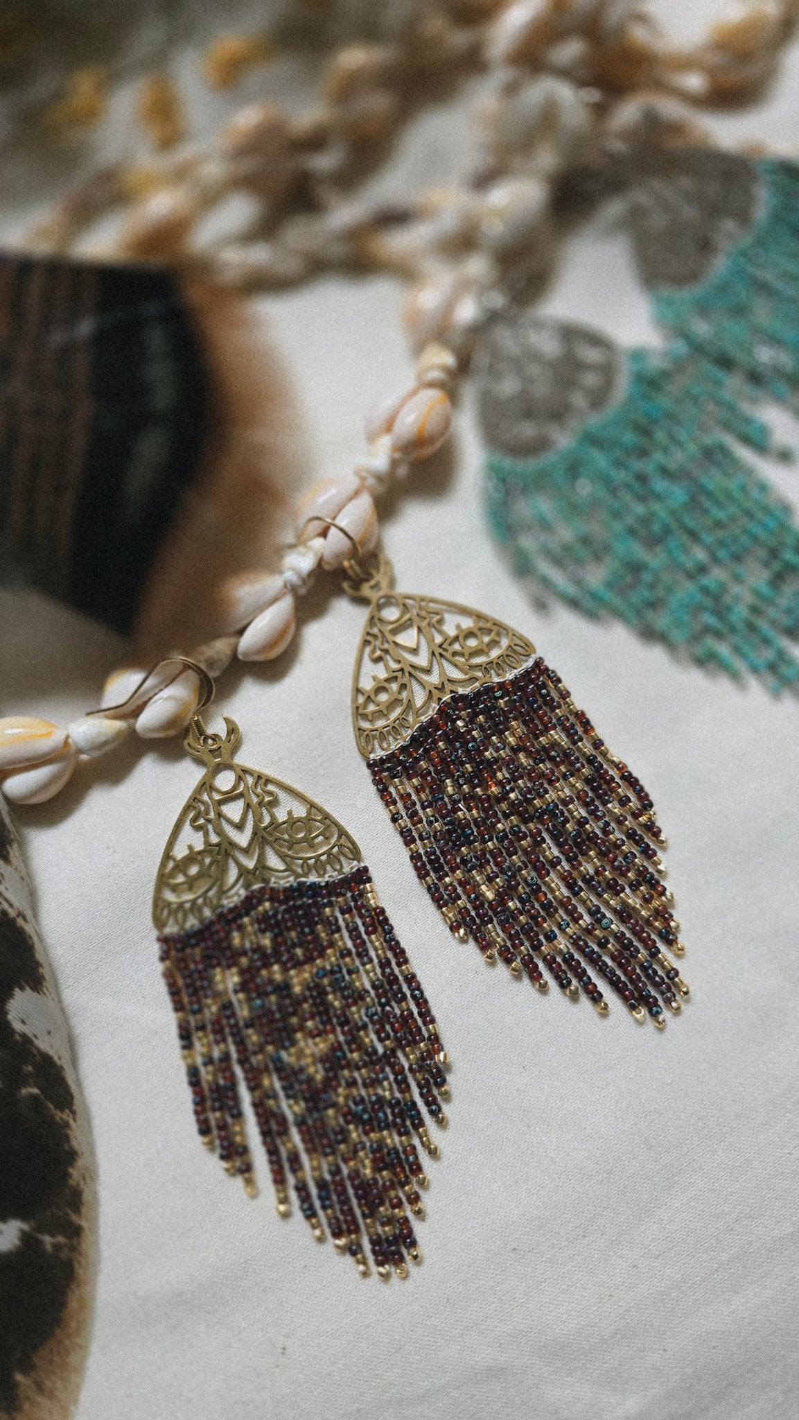 Goddess Glow Beaded Earrings