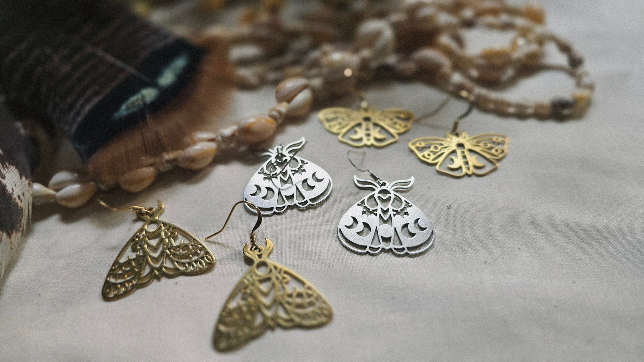 Mystic Moth Earrings