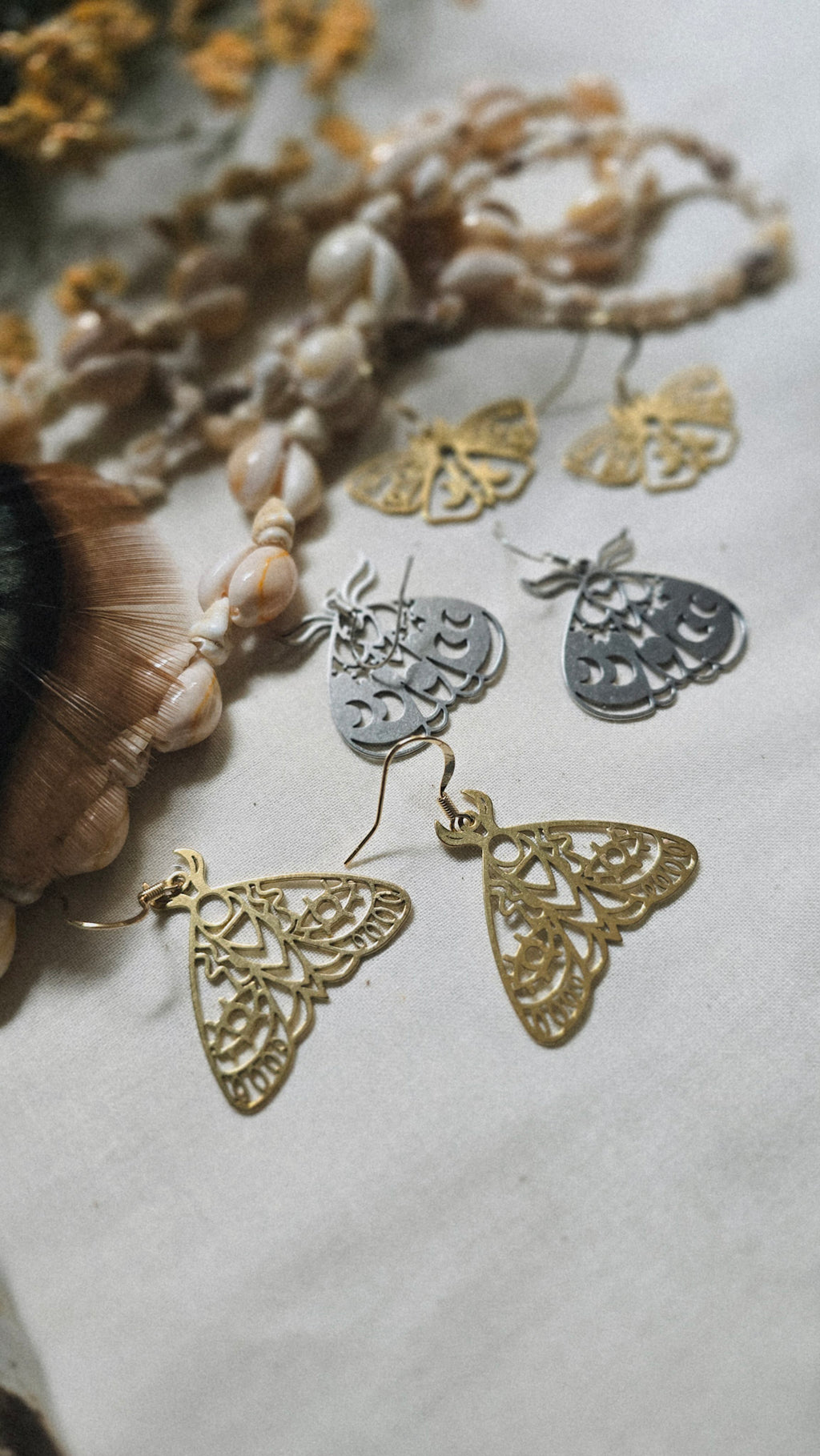 Mystic Moth Earrings