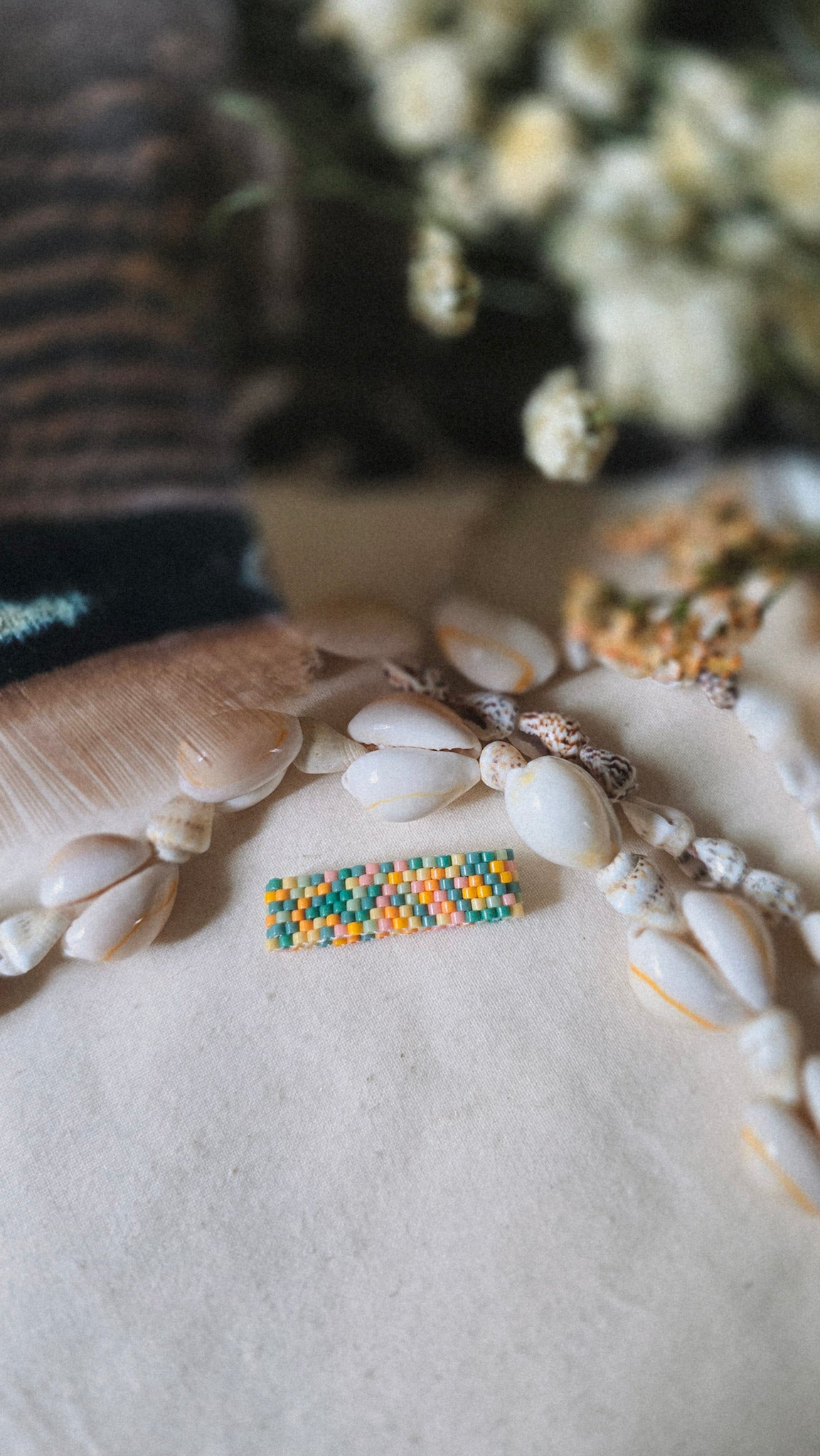 Poppy Fields Beaded Ring