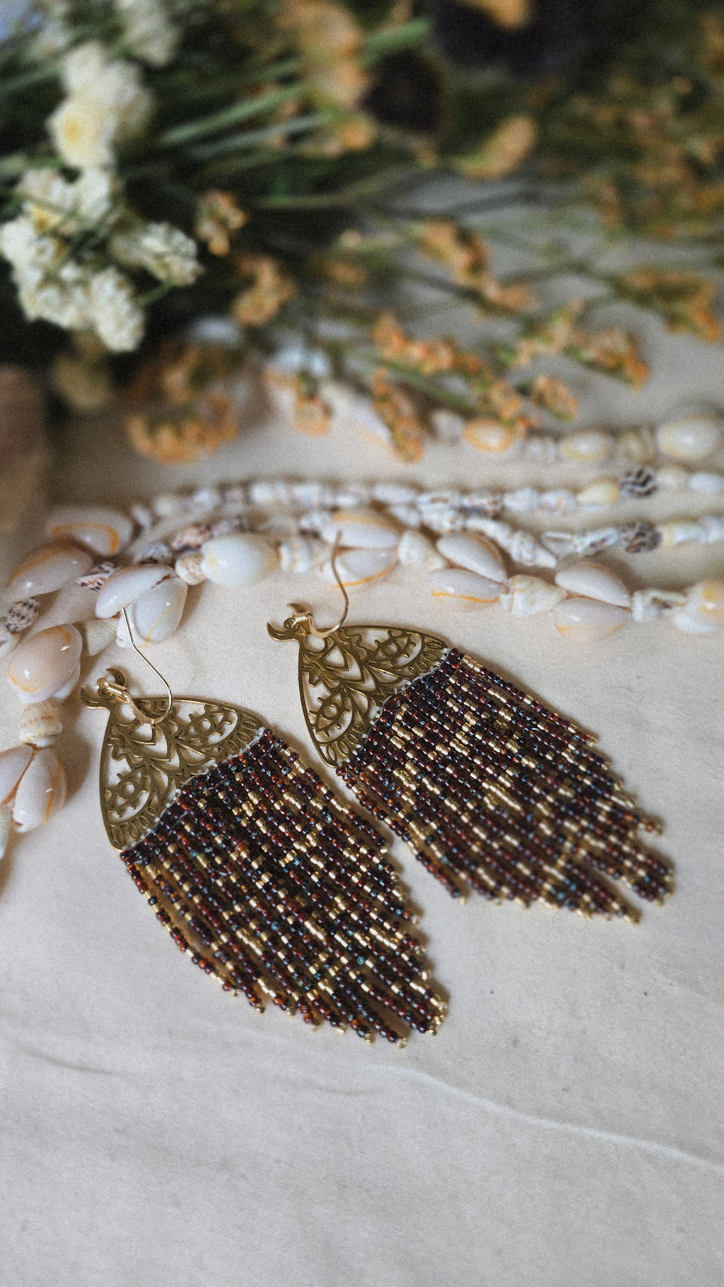 Goddess Glow Beaded Earrings