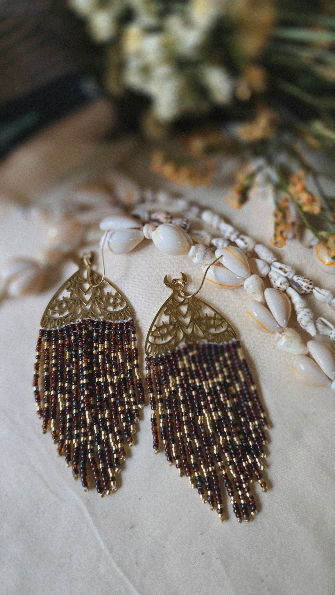 Goddess Glow Beaded Earrings