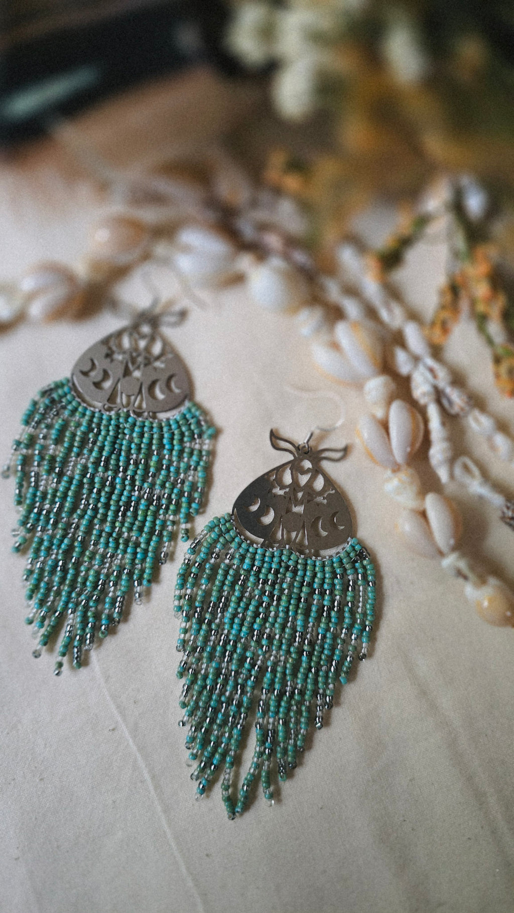 Goddess Glow Beaded Earrings