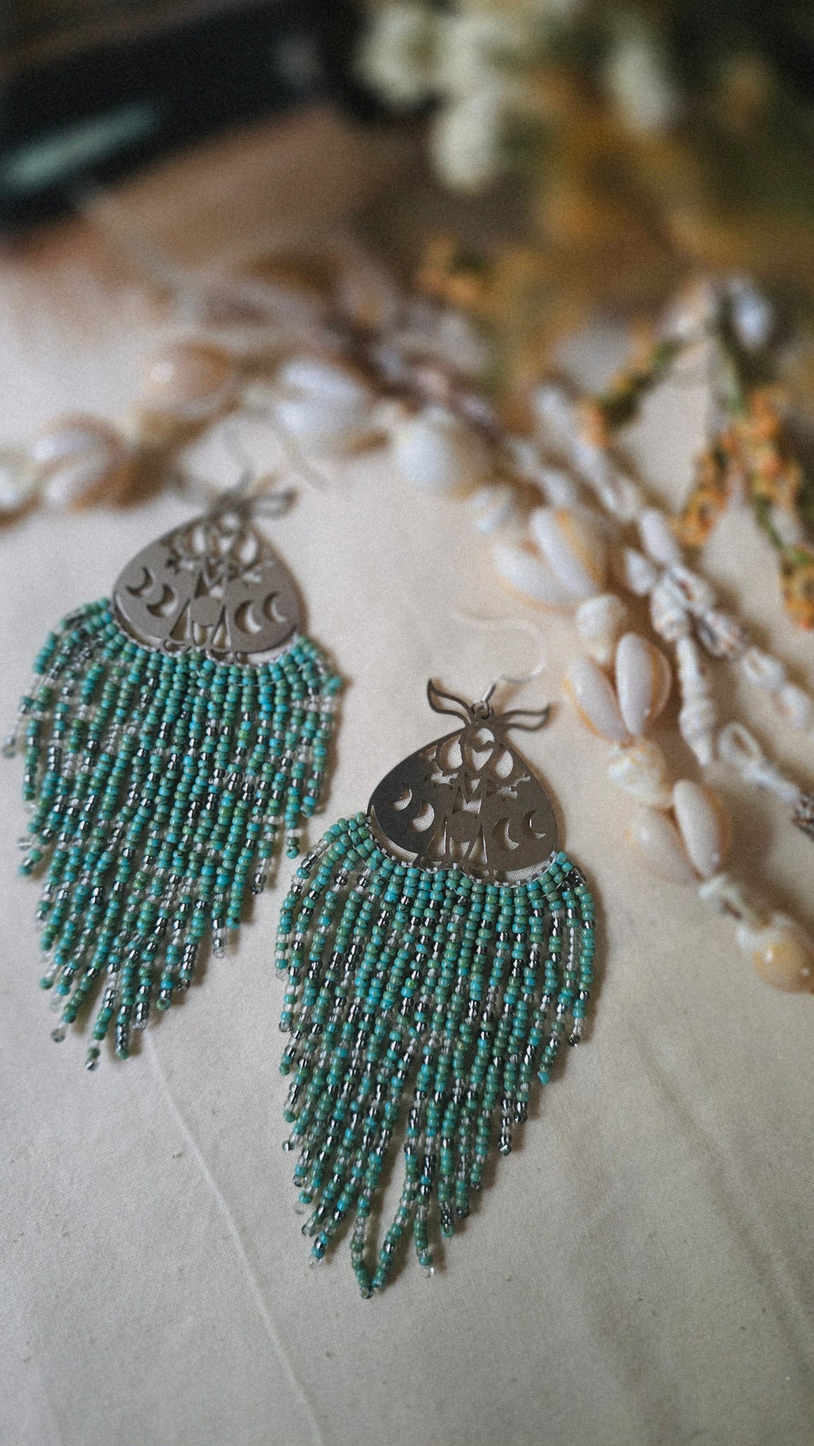 Goddess Glow Beaded Earrings