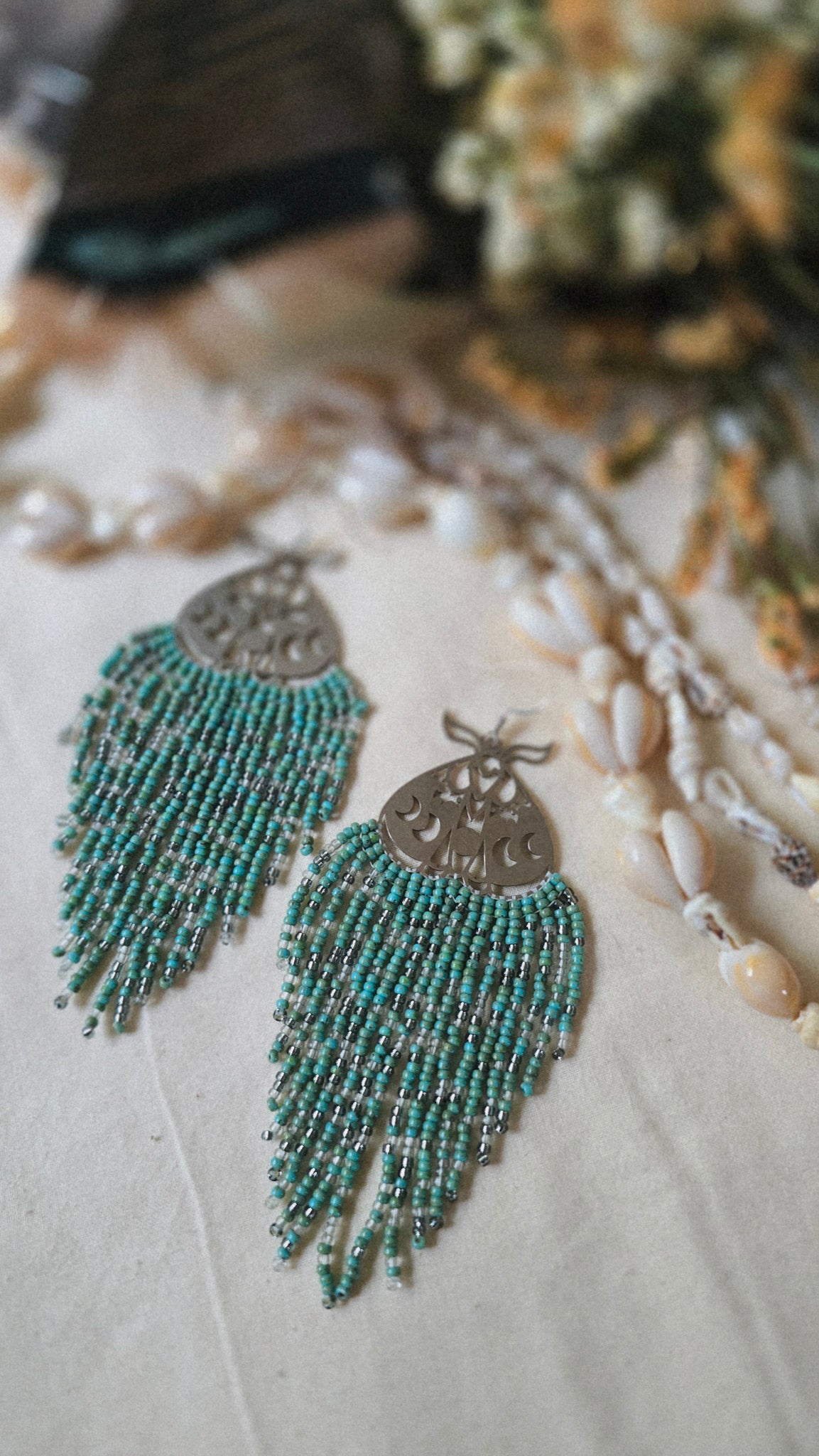Goddess Glow Beaded Earrings