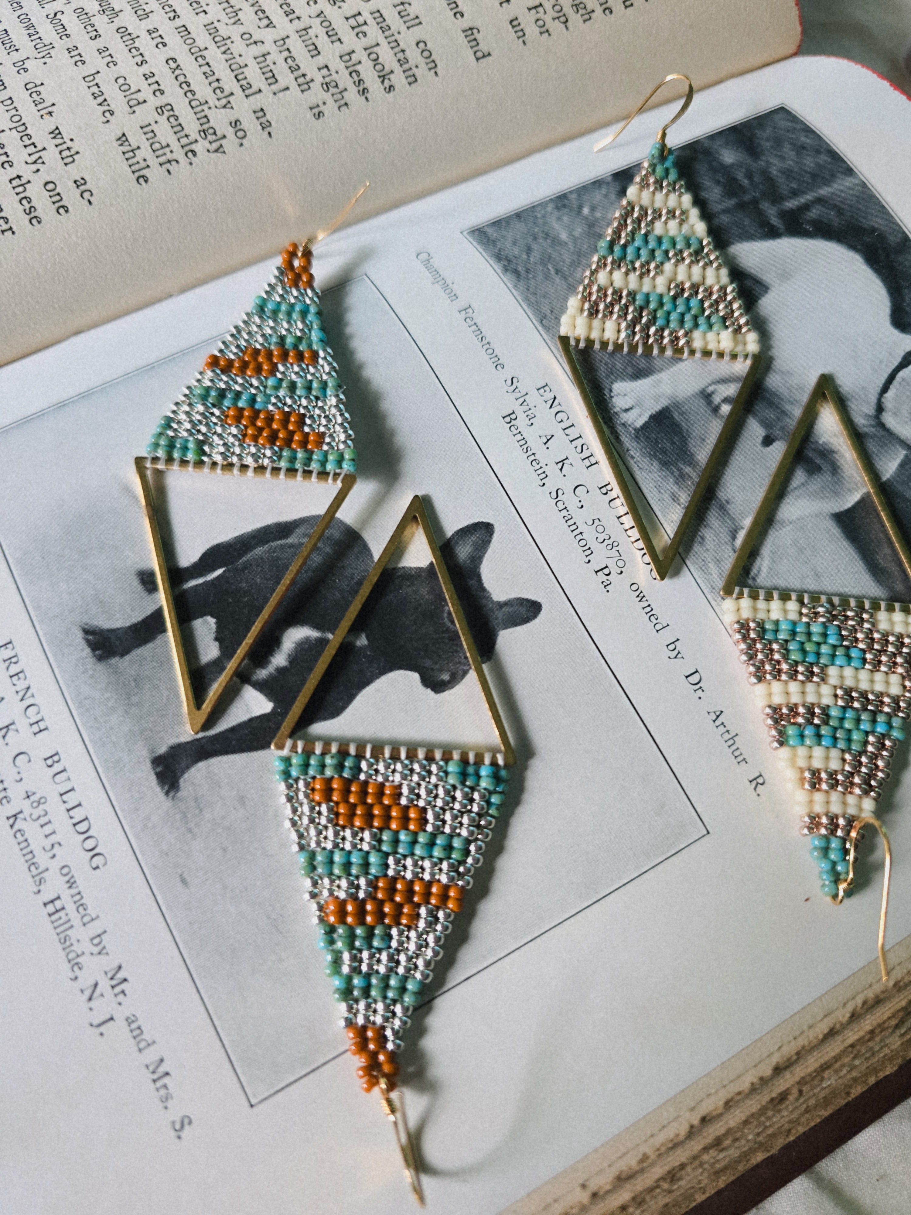 Mountain Plains Beaded Earrings