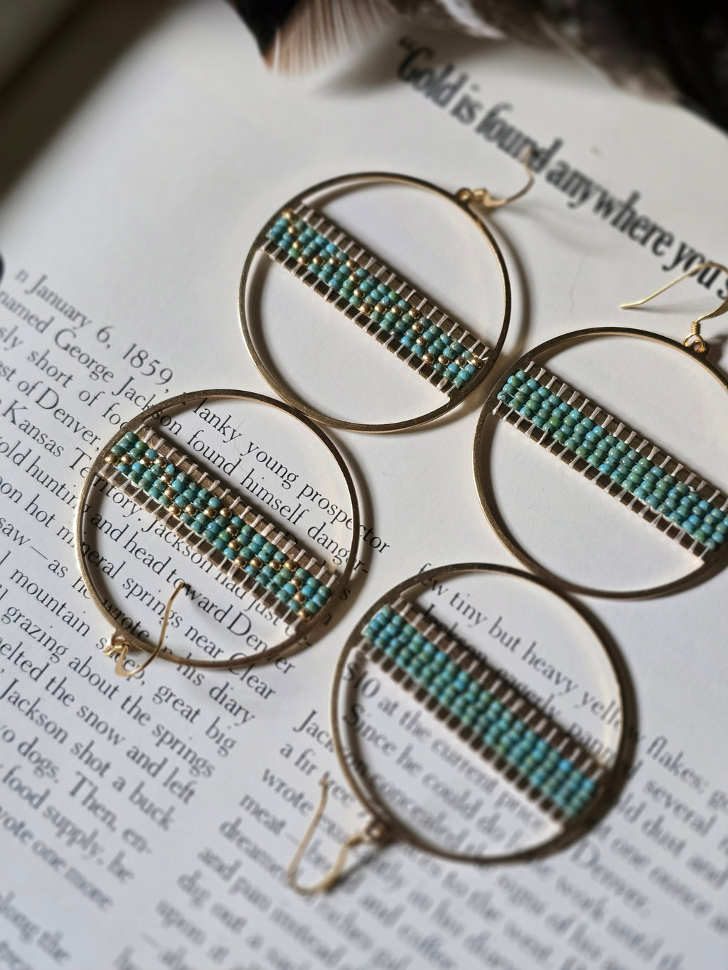 Coyote Moon Beaded Earrings