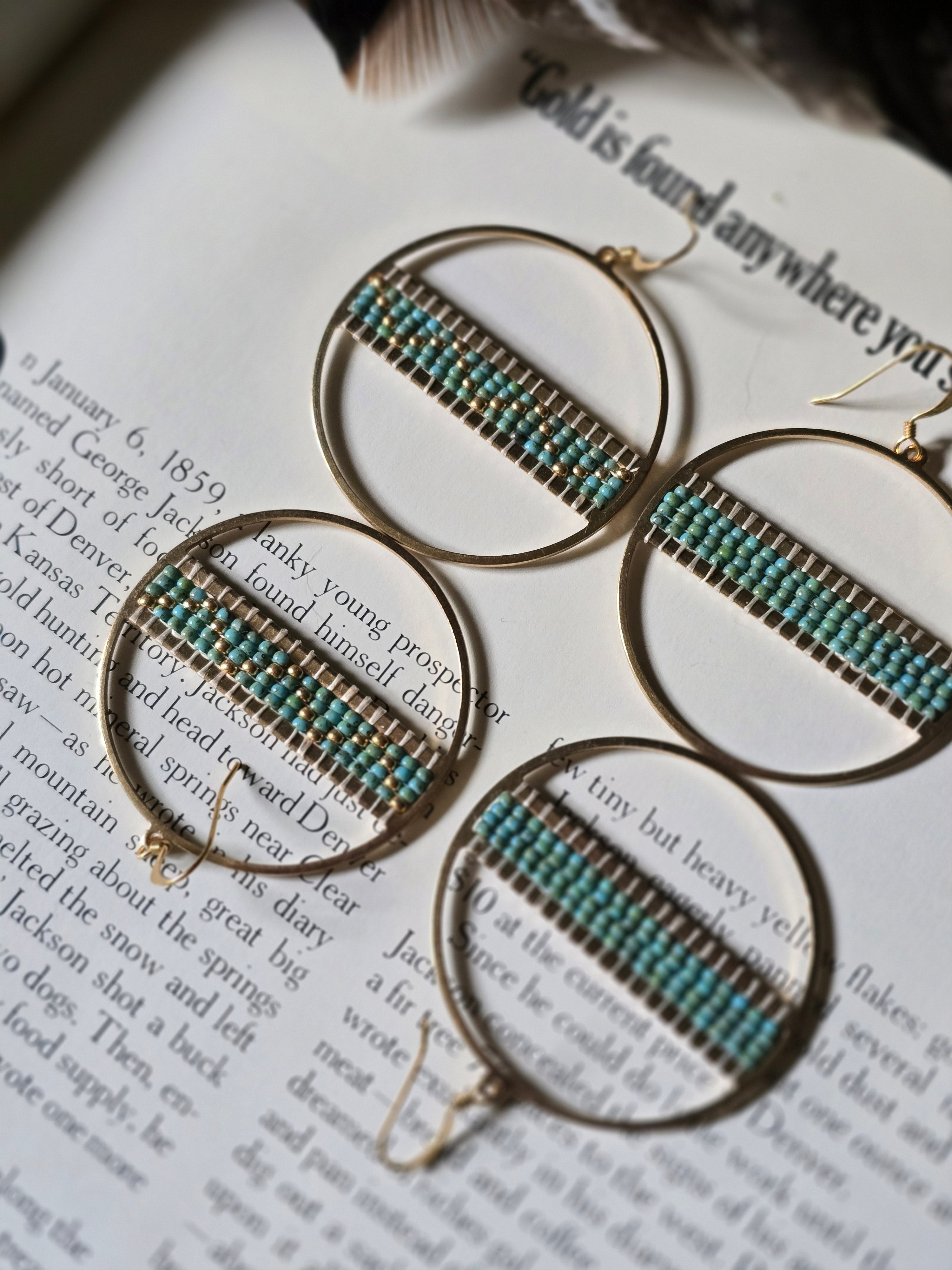 Coyote Moon Beaded Earrings