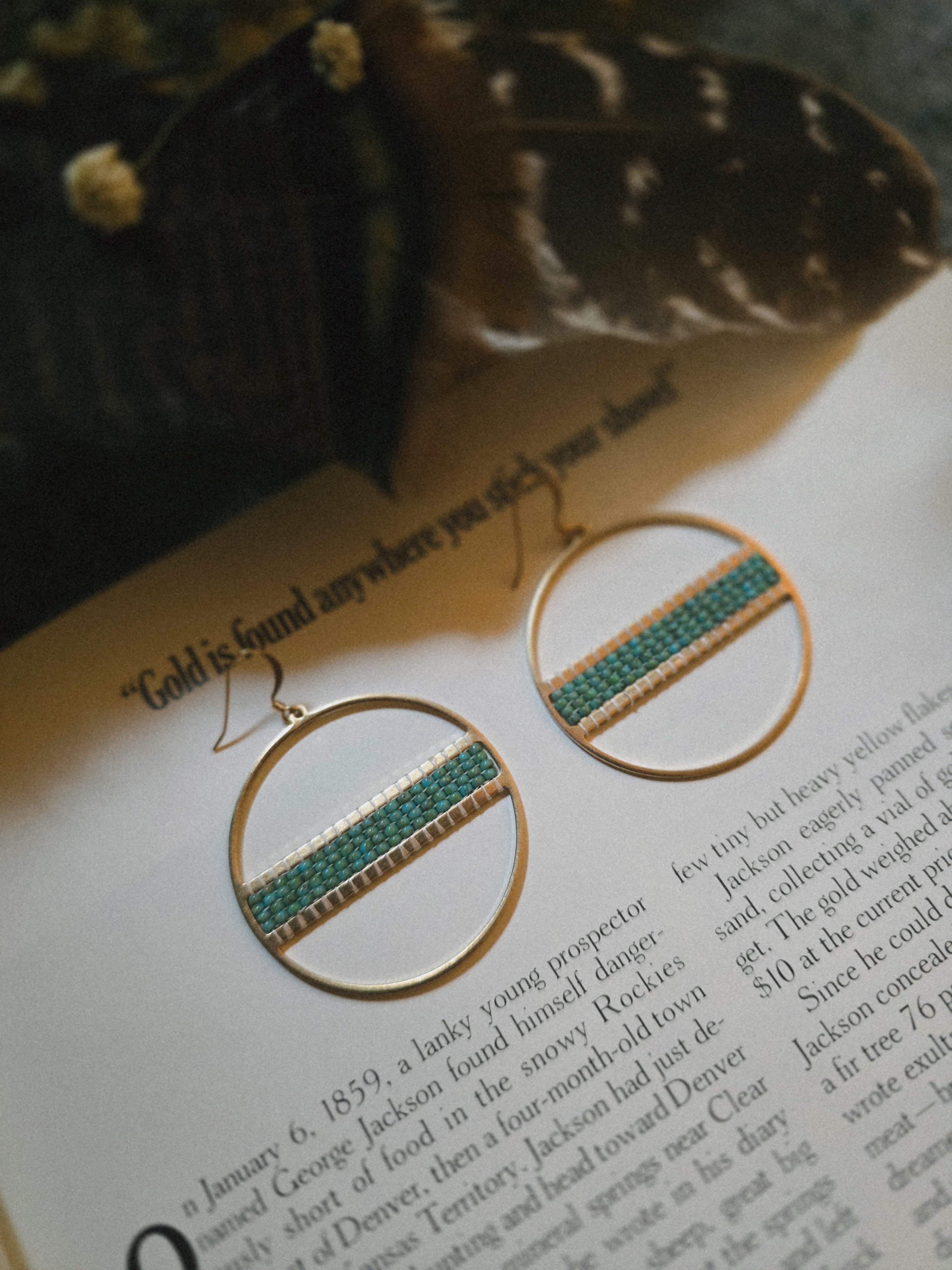 Coyote Moon Beaded Earrings