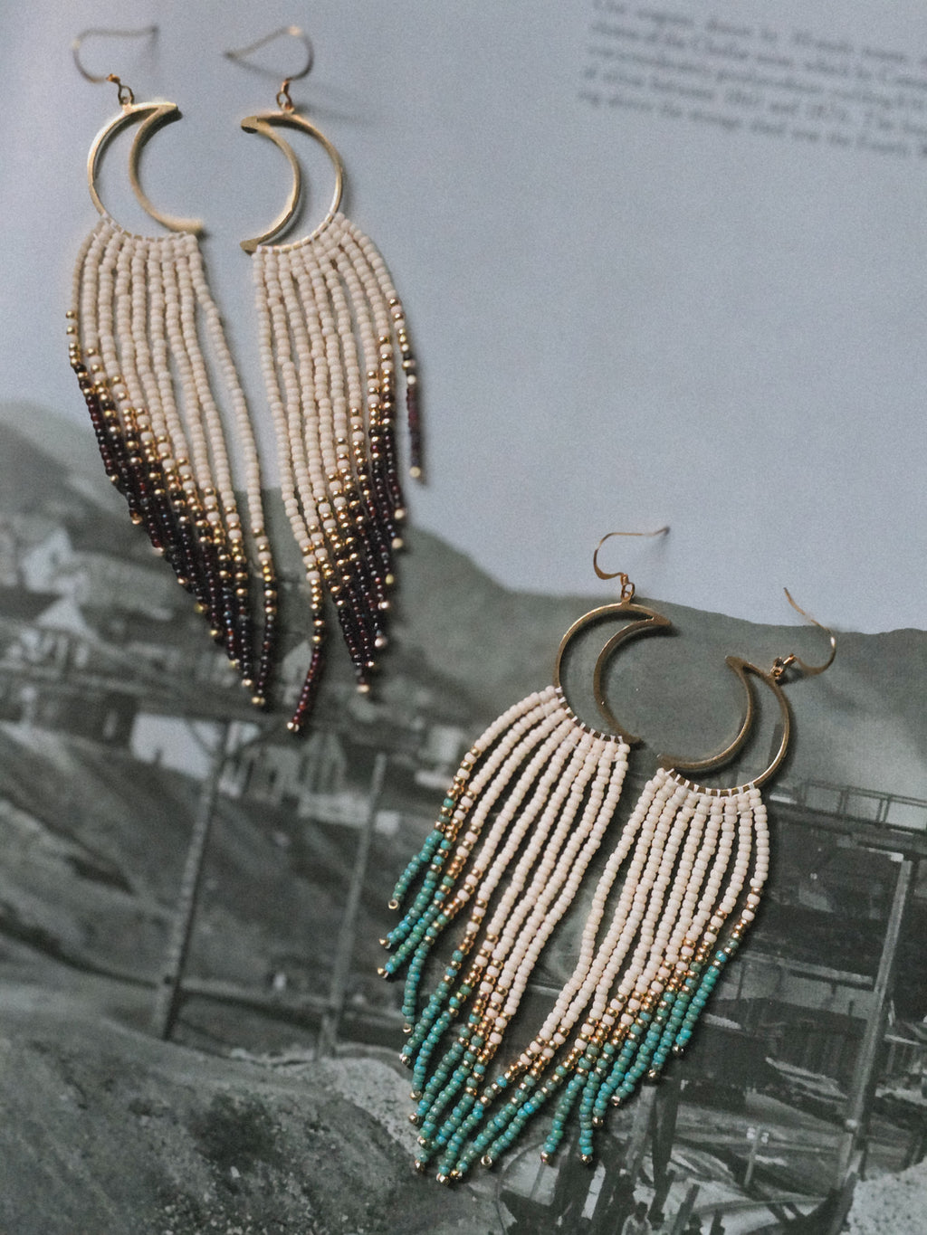 Harvest Moon Fringe Earrings