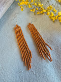 Mesa Fringe Earrings in Orange