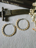 Golden Road Beaded Hoops